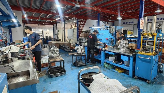 Meishun transmission rebuild workshop panorama